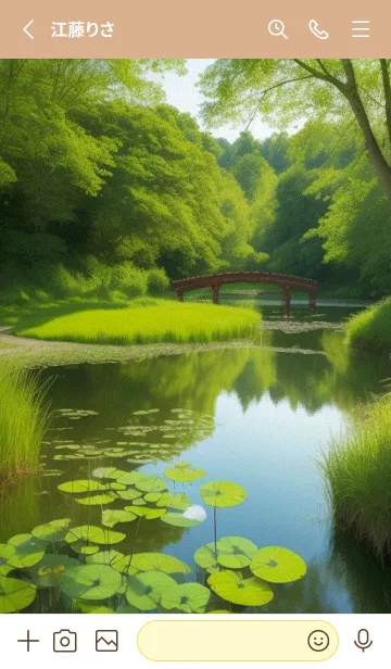 [LINE着せ替え] 田園風光-春の丘の草原 CvjBEの画像2