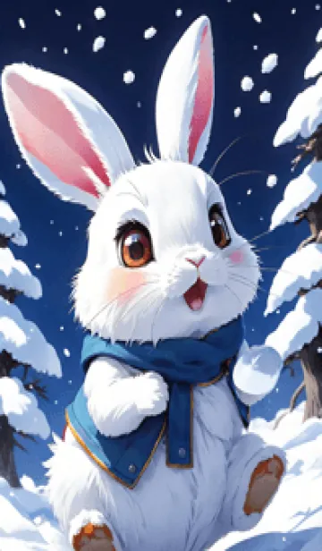 [LINE着せ替え] かわいいうさぎ SOuaZの画像1