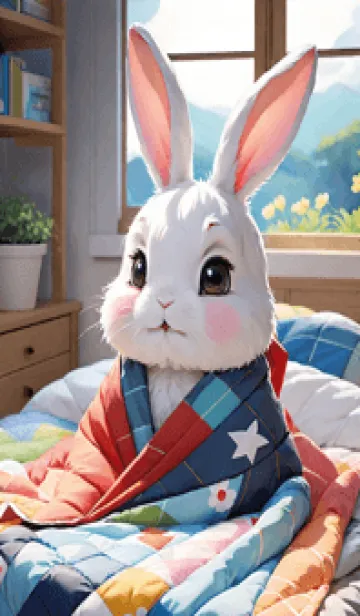 [LINE着せ替え] かわいいうさぎ 857Xiの画像1