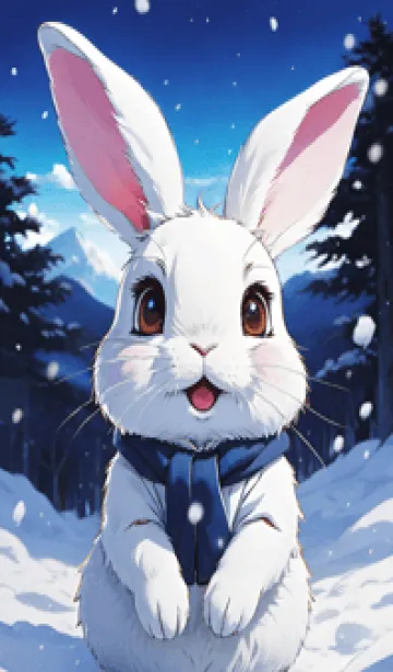 [LINE着せ替え] かわいいうさぎ hUMFSの画像1