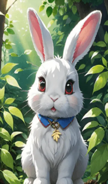 [LINE着せ替え] かわいいうさぎ PzHAFの画像1