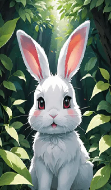 [LINE着せ替え] かわいいうさぎ 8wTBaの画像1