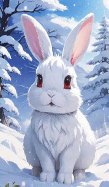 [LINE着せ替え] かわいいうさぎ kbxhtの画像1