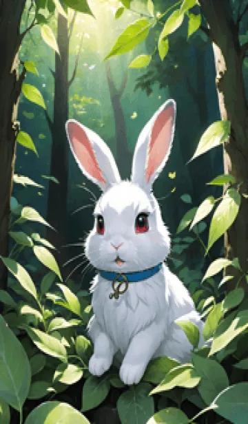 [LINE着せ替え] かわいいうさぎ mUQrdの画像1