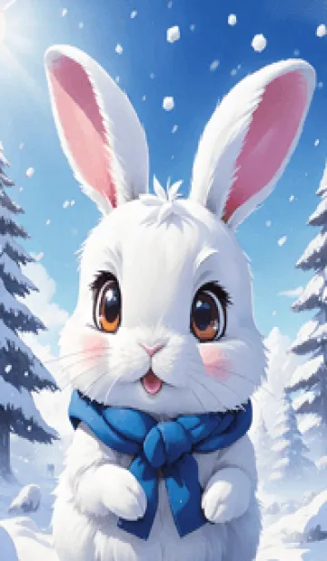 [LINE着せ替え] かわいいうさぎ MpSksの画像1