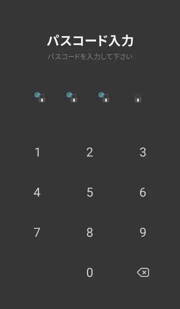 [LINE着せ替え] black カラフルフラワーの画像4