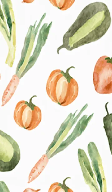 [LINE着せ替え] 【シンプル】お野菜の着せかえ#817の画像1