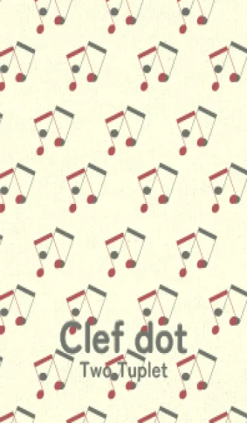 [LINE着せ替え] 2連符柄  クラーレットの画像1