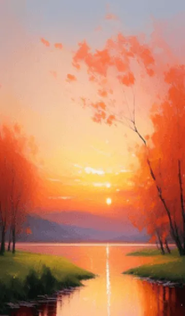 [LINE着せ替え] 下班後の夕日のビーチ 2IB8yの画像1