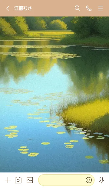 [LINE着せ替え] 静かな山水の森-春 zs6iiの画像2