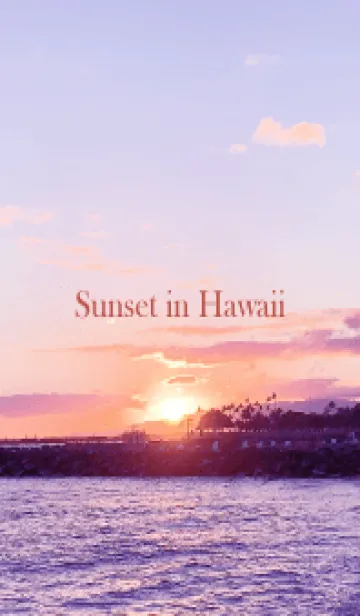 [LINE着せ替え] Sunset in Hawaii 7の画像1