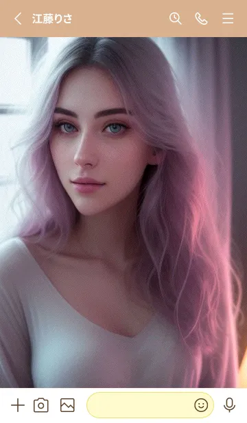 [LINE着せ替え] 甘い静かな女の子 I2PKXの画像2