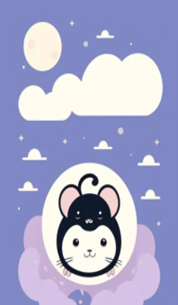 [LINE着せ替え] 可愛い小さなマウス 快適な良い日 u2HvOの画像1