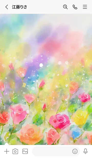 [LINE着せ替え] 薔薇(バラ)の花の着せかえ(R3989)の画像2