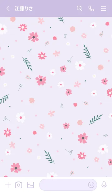 [LINE着せ替え] FLOWER PURPLE -NATURAL 60の画像2