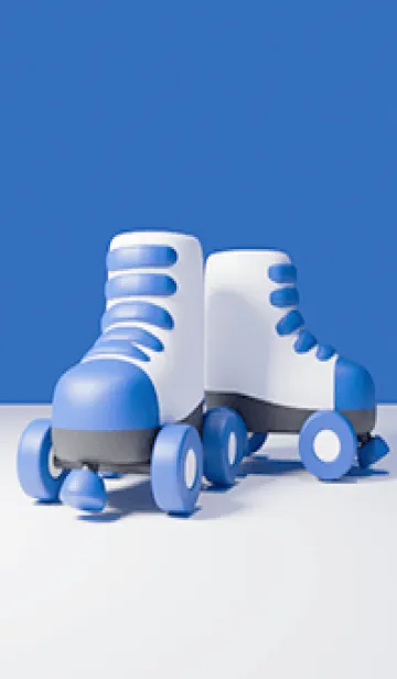 [LINE着せ替え] ローラースケート【ブルーⅠ】の画像1