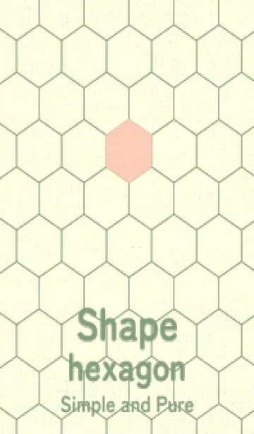 [LINE着せ替え] 六角形のきせかえ ベージュホワイトの画像1