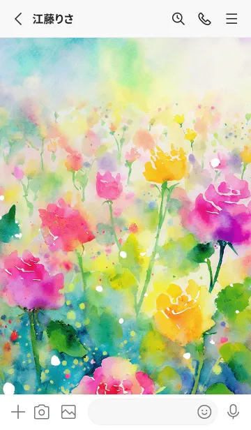 [LINE着せ替え] 薔薇(バラ)の花の着せかえ(R3985)の画像2