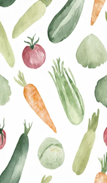 [LINE着せ替え] 【シンプル】お野菜の着せかえ#829の画像1