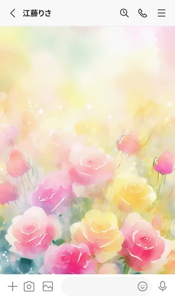 [LINE着せ替え] 薔薇(バラ)の花の着せかえ(R3996)の画像2