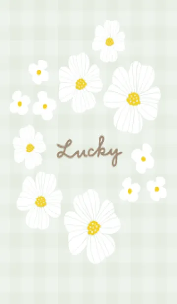 [LINE着せ替え] お花のホワイトリース22の画像1