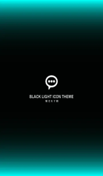 [LINE着せ替え] LIGHT ICON THEME-BLACK 4の画像1