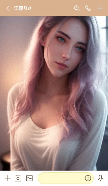 [LINE着せ替え] 甘い静かな女の子 x9SJgの画像2