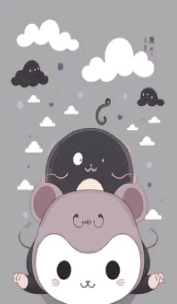 [LINE着せ替え] 可愛い小さなマウス 快適な良い日 1dBPjの画像1