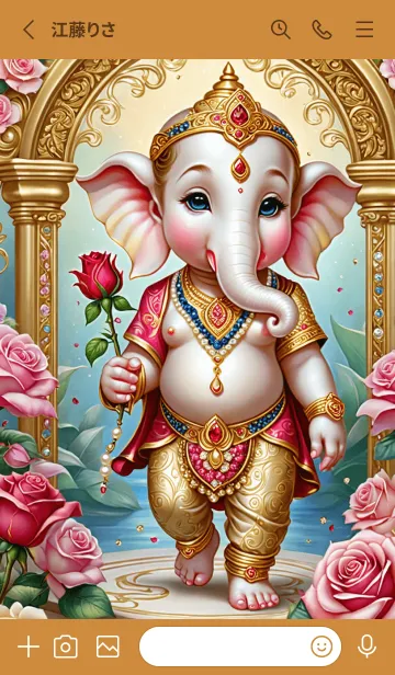 [LINE着せ替え] Gold: Ganesha business & Rich Theme (JP)の画像2