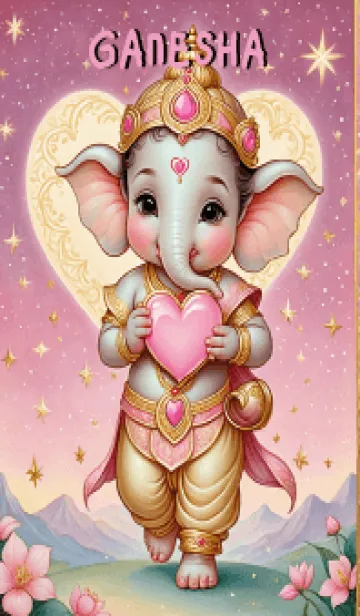 [LINE着せ替え] Cute Ganesha Business & Rich Theme (JP)の画像1