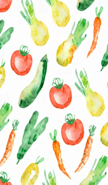[LINE着せ替え] 【シンプル】お野菜の着せかえ#833の画像1