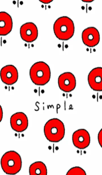 [LINE着せ替え] シンプルかわいい北欧フラワー・3の画像1