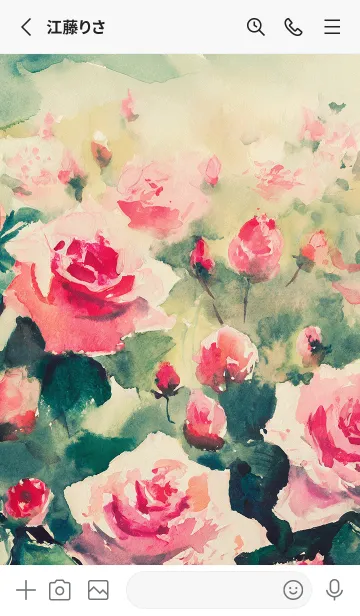 [LINE着せ替え] 薔薇(バラ)の花の着せかえ(R4010)の画像2