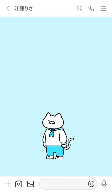 [LINE着せ替え] 水兵にゃん06の画像2