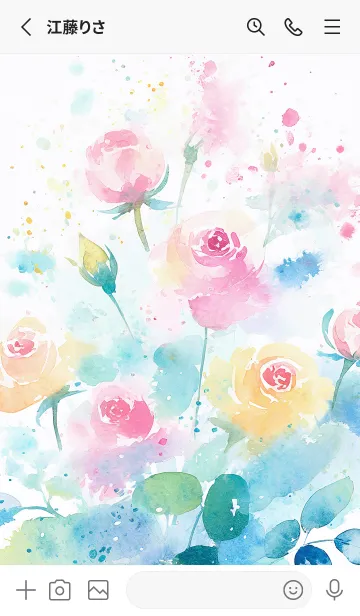 [LINE着せ替え] 薔薇(バラ)の花の着せかえ(R4007)の画像2