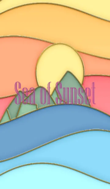 [LINE着せ替え] Sea of Sunset Enamel Pin 30の画像1