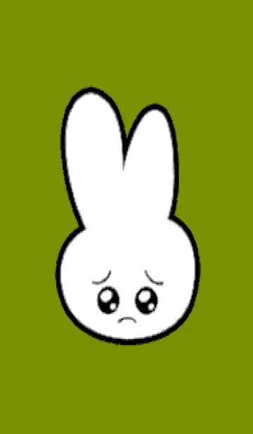 [LINE着せ替え] ぴえん うさぎ 215の画像1