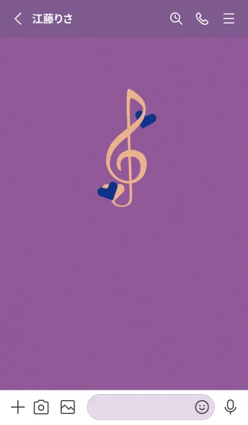 [LINE着せ替え] ト音記号＆♥ 神秘の画像2