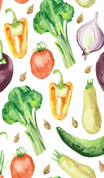 [LINE着せ替え] 【シンプル】お野菜の着せかえ#842の画像1