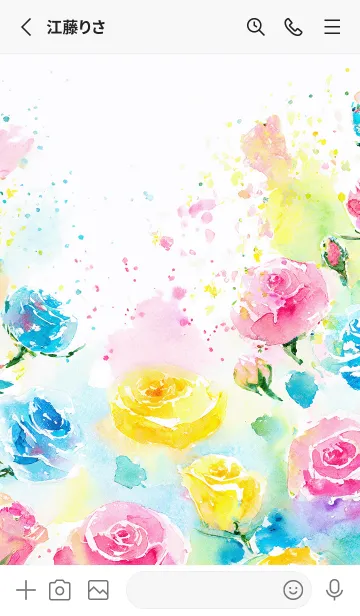 [LINE着せ替え] 薔薇(バラ)の花の着せかえ(R4004)の画像2