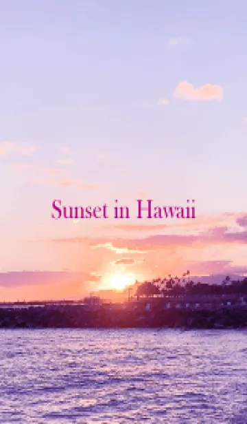[LINE着せ替え] Sunset in Hawaii 8の画像1