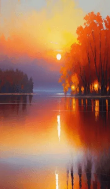 [LINE着せ替え] 下班後の夕日のビーチ TTy2Tの画像1