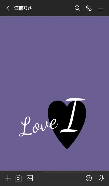 [LINE着せ替え] ラブ イニシャル ”I” 24の画像2