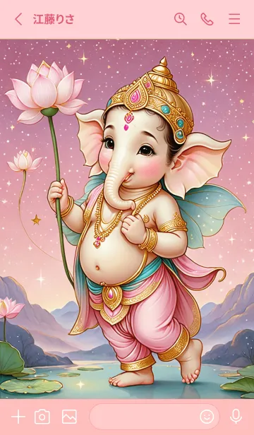 [LINE着せ替え] Cute Ganesha Rich Rich & Rich Theme (JP)の画像2