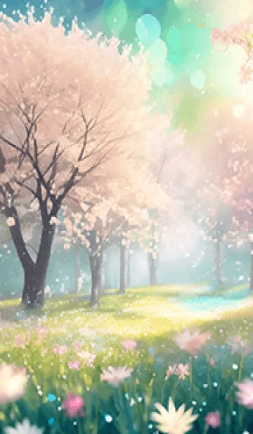 [LINE着せ替え] 優美な春の風景の着せかえ(Spring-726)の画像1