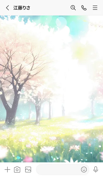 [LINE着せ替え] 優美な春の風景の着せかえ(Spring-726)の画像2