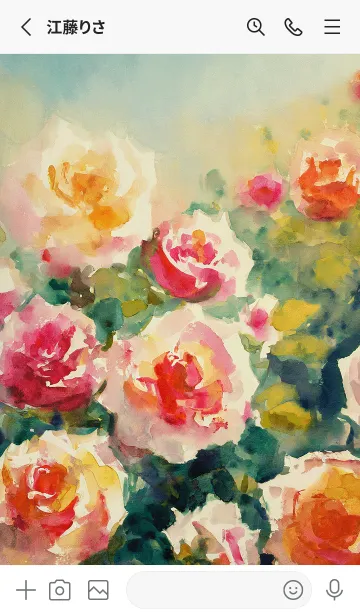 [LINE着せ替え] 薔薇(バラ)の花の着せかえ(R4017)の画像2