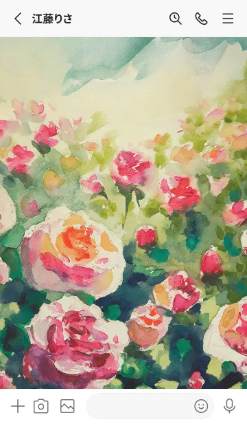 [LINE着せ替え] 薔薇(バラ)の花の着せかえ(R4015)の画像2