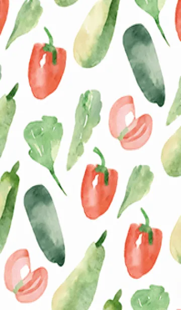 [LINE着せ替え] 【シンプル】お野菜の着せかえ#862の画像1