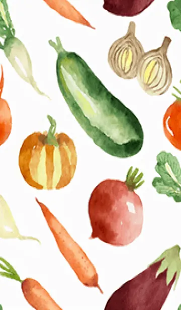 [LINE着せ替え] 【シンプル】お野菜の着せかえ#854の画像1